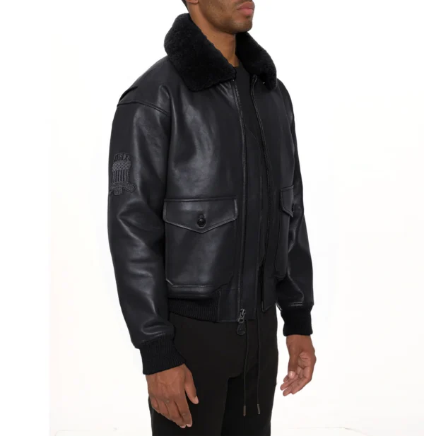 Buy Best Style G-1 Fashion Bomber Flight Leather Jacket For Sale - Image 5