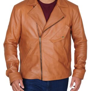 Classy Tawny Brown Leather Jacket