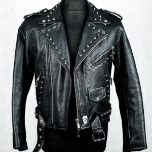 Custom Vintage Studded Leather Jacket