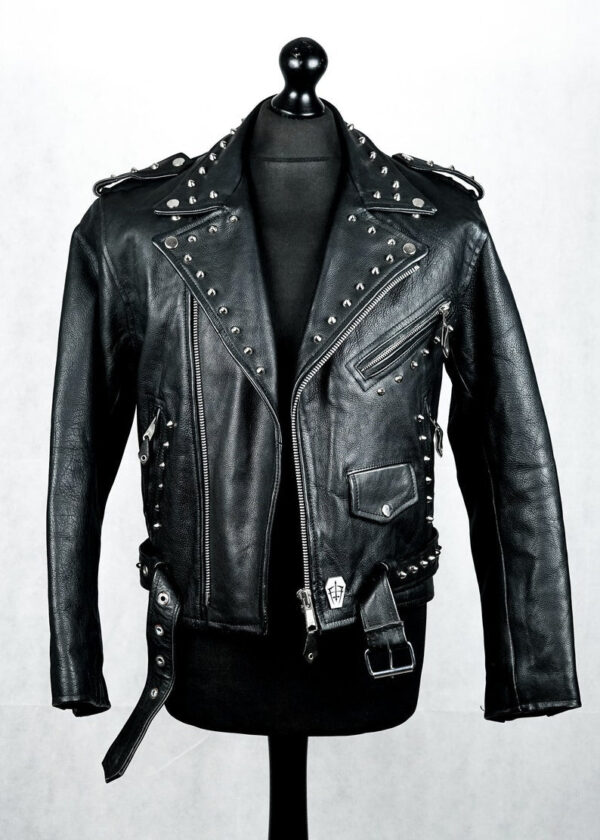 Custom Vintage Studded Leather Jacket