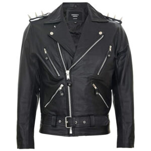 Fringe Hide Leather Brando Tasseled Motorcycle Jacket Retro Biker