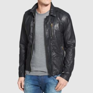 Mens Leather Jacket, Mens Black Jacket, Men’s Motorcycle Leather Jacket