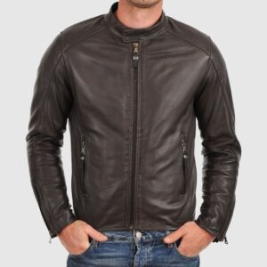 Wislo Bomber Leather Jacket