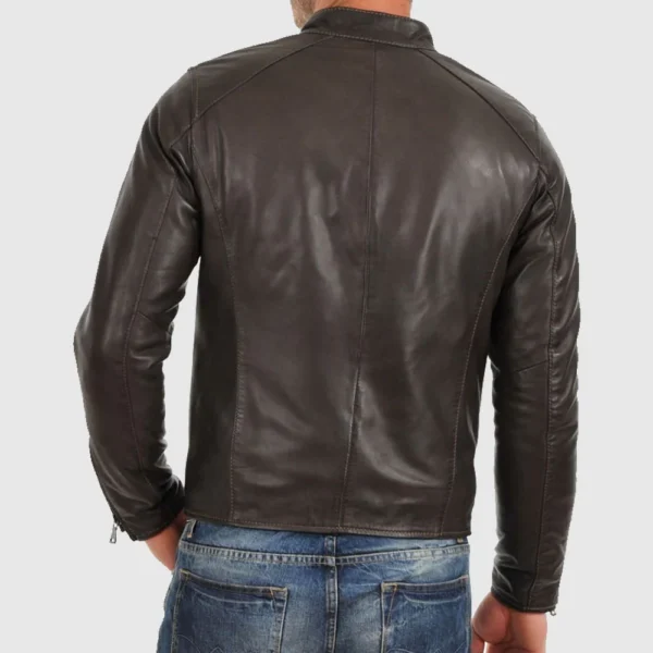 Wislo Bomber Leather Jacket - Image 2