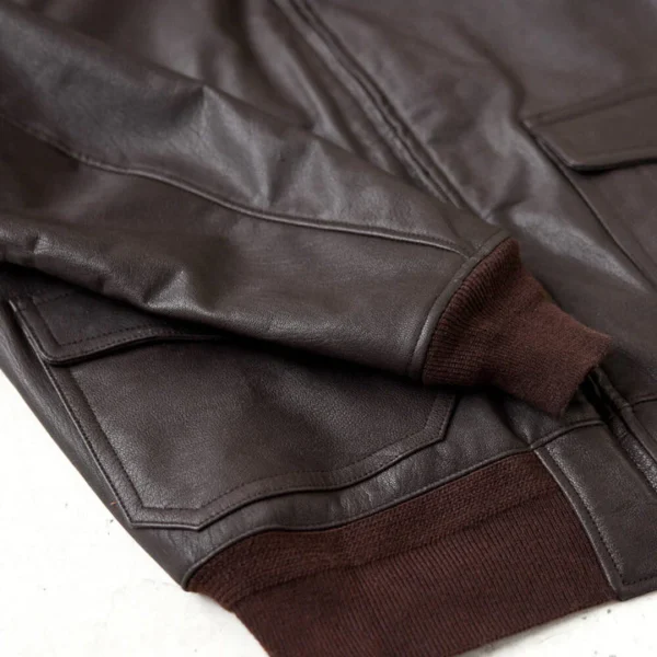 Buy Best Fashion Mens M-422A flight Leather Bomber Jacket - Image 2