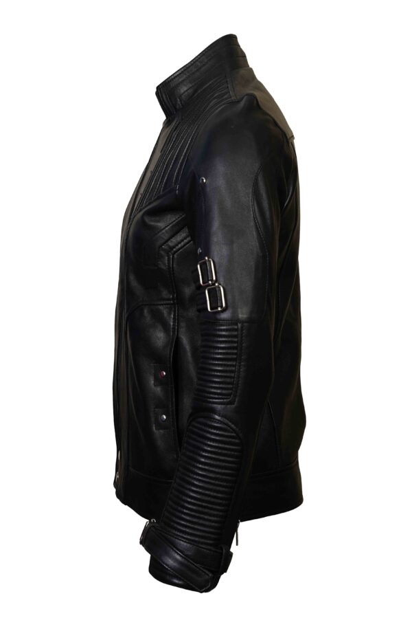 Buy Best Rider Black Fashion Lather Jacket - Image 3