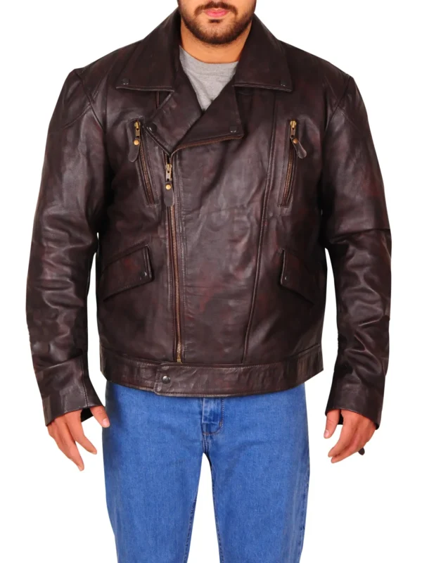 Dark Brown Brando Biker Jacket