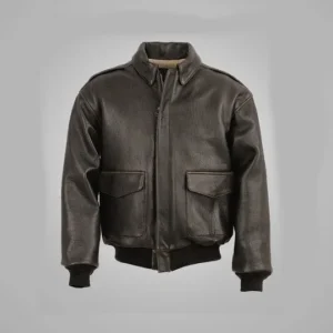 MENS VINTAGE LAMBSKIN A2 BROWN FLYING LEATHER JACKET