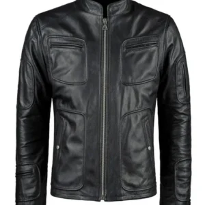 Men's Leather Riding Wear Black Biker Leather Jacket