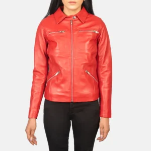 Buy Best Classic Looking Fashion Tomachi Red Leather Jacket