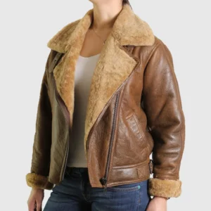 Womens Sheepskin Leather Jacket