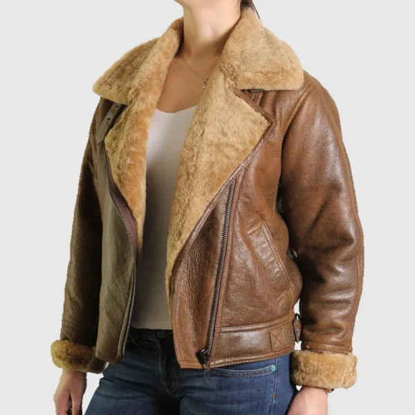 Womens Sheepskin Leather Jacket