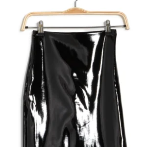 Buy Best Classic Looking Fashion Faux Patent Leather Mini Skirt