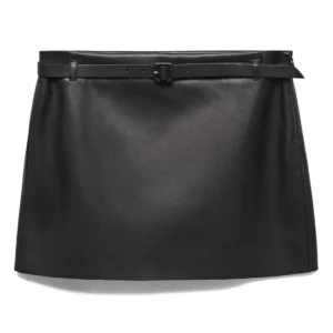 Buy Best Classic Looking Fashion Faux Leather Miniskirt